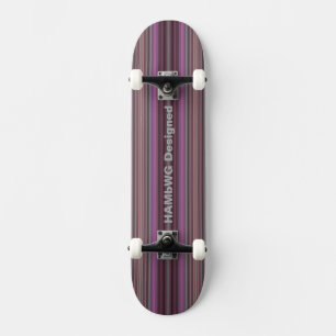 HAMbyWG Ontworpen - Skateboard - Frambozenstrepen