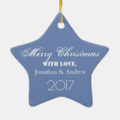 HAMbyWG - Ornement photo en forme d'étoile (Dos)