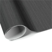 HAMbyWG - Papier cadeau - Aspect Texturé Noir (Coin rond)