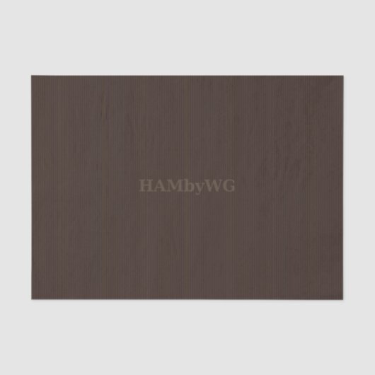 HAMbyWG - Papier de soie - Marron Chocolat (Recto)