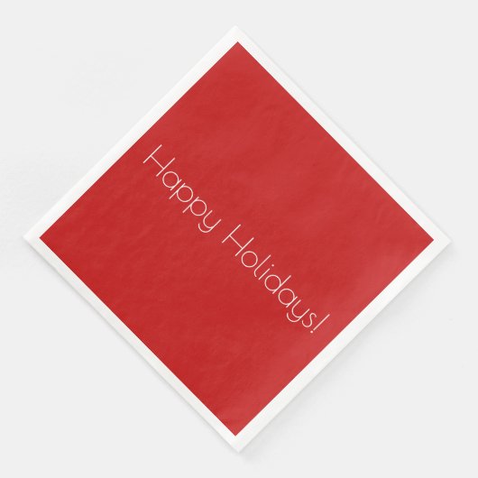 HAMbyWG - Papier-luiers - Prettige feestdagen rood Servetten (Hoek)