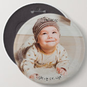 HAMbyWG Personal Photo Pin Ronde Button 6,0 Cm (Voorkant /achterkant)
