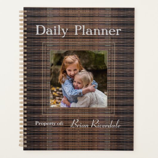 HAMbyWG - Photo Daily Planner - Texture Brown (Devant)