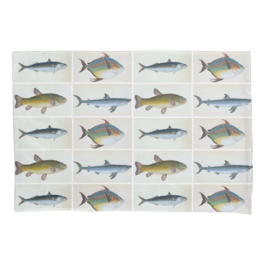 HAMbyWG - Pillow Hoesje -Vier vis Kussensloop (Voorkant)