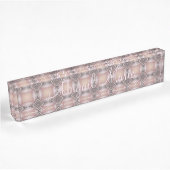 HAMbyWG - Plaque de bureau - Rose/Pêche/Gris tendr