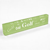 HAMbyWG - Plaque de nom de bureau - Golf