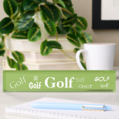 HAMbyWG - Plaque de nom de bureau - Golf