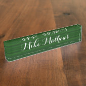 HAMbyWG - Plaque de nom du bureau - Dégradé vert (Taille)