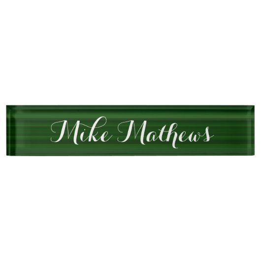 HAMbyWG - Plaque de nom du bureau - Dégradé vert (Devant)