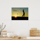 HAMbyWG - Poster - Golfer au coucher du soleil (Cuisine)
