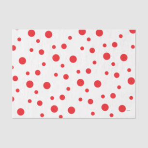 HAMbyWG Red Crazy Polka Dots Tissuepapier