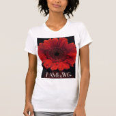 HAMbyWG - Red Gerber Daisy T-shirt (Voorkant)