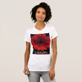 HAMbyWG - Red Gerber Daisy T-shirt (Voorkant volledig)