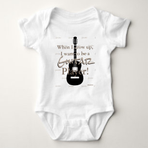 HAMbyWG - Romper, T-shirt, Snap T - Guitar Theme Romper