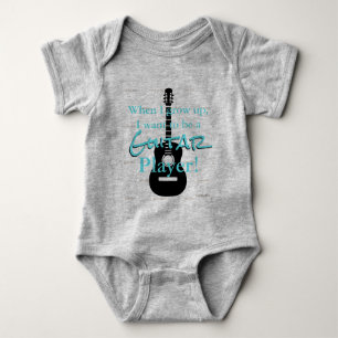 HAMbyWG - Romper, T-shirt, Snap T - Guitar Theme Romper