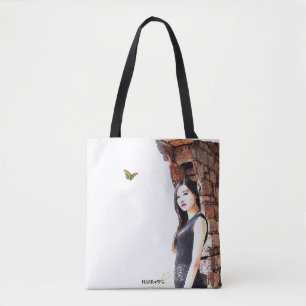 HAMbyWG - Sac fourre-tout - Femme avec papillon