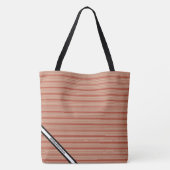 HAMbyWG - Sac fourre-tout -Rayure horizontale roug (Dos)