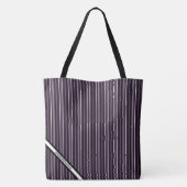 HAMbyWG - Sacs Tote - Rayure Améthyste avec Logo (Dos)