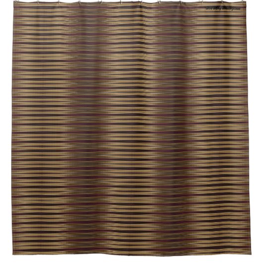 HAMbyWG - Shower Curtain - gradiënt Bourgogne Tan Douchegordijn (Voorkant)
