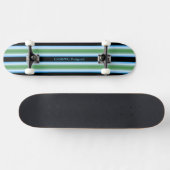 HAMbyWG - Skateboard - Bleu brillant vert noir (Horz)