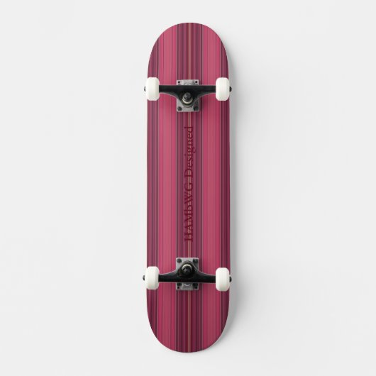 HAMbyWG - Skateboard - Dark Cherry Stripe (Voorkant)