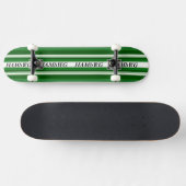 HAMbyWG - Skateboard - Green & White met HAMbWG Ba (Horizontaal)