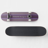 HAMbyWG Skateboard - Plum Purple Stripes (Horz)