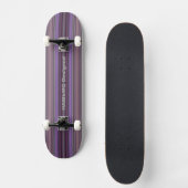 HAMbyWG Skateboard - Plum Purple Stripes (Recto)
