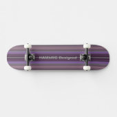 HAMbyWG Skateboard - Plum Purple Stripes (Horz)