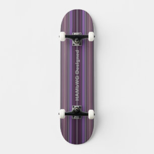 HAMbyWG Skateboard - Plum Purple Stripes