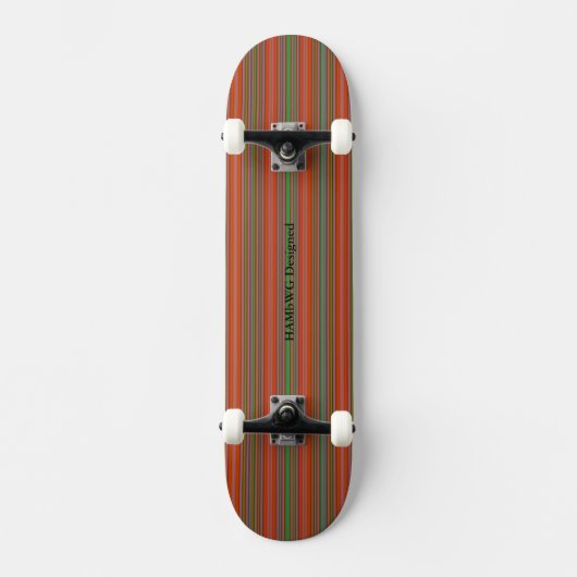 HAMbyWG - Skateboard - Stripes O/A/G (Recto)