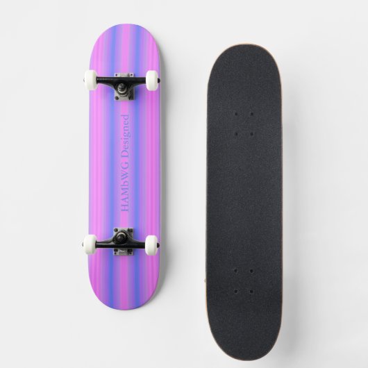 HAMbyWG - Skateboard - True Pink & Blue Soft (Voorkant)