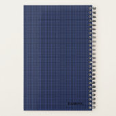 HAMbyWG - Small Daily Planner - Blauw patroon (Achterkant)