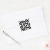 HAMbyWG - Stickers - QR Code avec nom B/W (Enveloppe)
