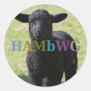 HAMbyWG - Stickers - Zwart schapen