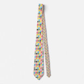 HAMbyWG - Stropdas - Multi-Color Houndstooth (Voorkant)