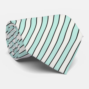 HAMbyWG - Stropdas - Seafoam Blue White Stripes