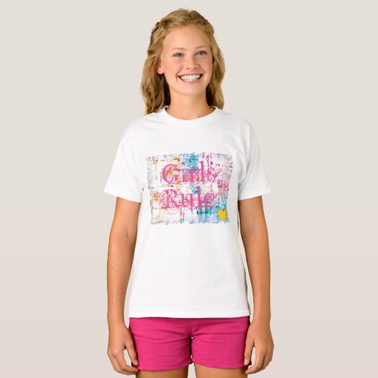 HAMbyWG - T-shirt bio - Règle pour filles (Devant entier)