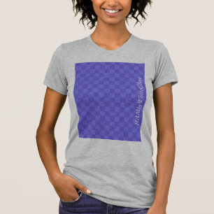 HAMbyWG - T-shirt femme - Lavender checker