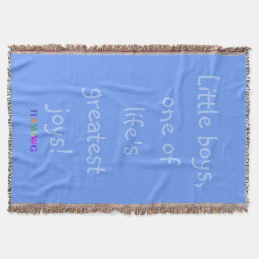 HAMbyWG - Throw Blanket - Little Boys Deken (Voorkant)