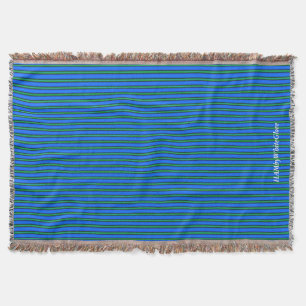 HAMbyWG - Throw Blanket - Ocean Blue en Green Deken