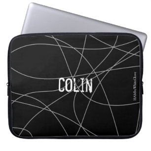 HAMbyWG - tring Patroon in om het even welke kleur Laptop Sleeve