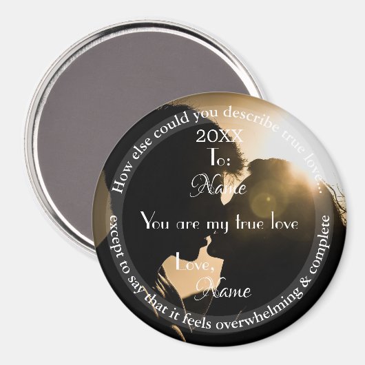 HAMbyWG - True Love Custom Photo Pin Magneet (Voorkant / Achterkant)