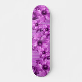 HAMbyWG Violet Hibiscus Skateboard (Voorkant)