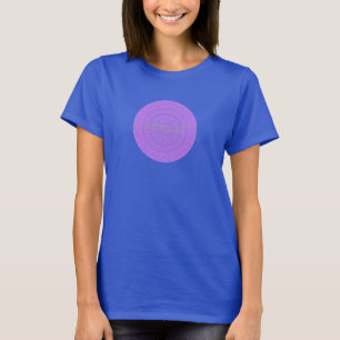 HAMbyWG - Womens Boho Cirkel in roze T-shirt