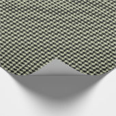 HAMbyWG Wrapping Paper - Black/Beige Houndstooth Cadeaupapier (Hoek)
