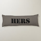 HAMbyWG - Zijn & Hers Thema Lichaamskussen (Achterkant)