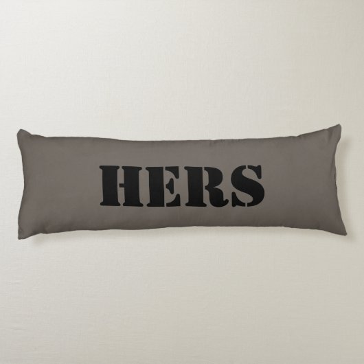 HAMbyWG - Zijn & Hers Thema Lichaamskussen (Achterkant)