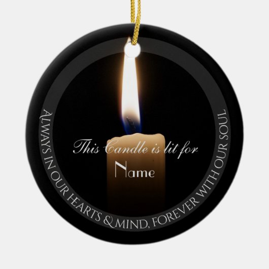 HAMbyWhiteGlove Candle Tribute Ornament (Voorkant)
