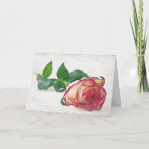 HAMbyWhiteGlove - Carte de voeux - Rose unique